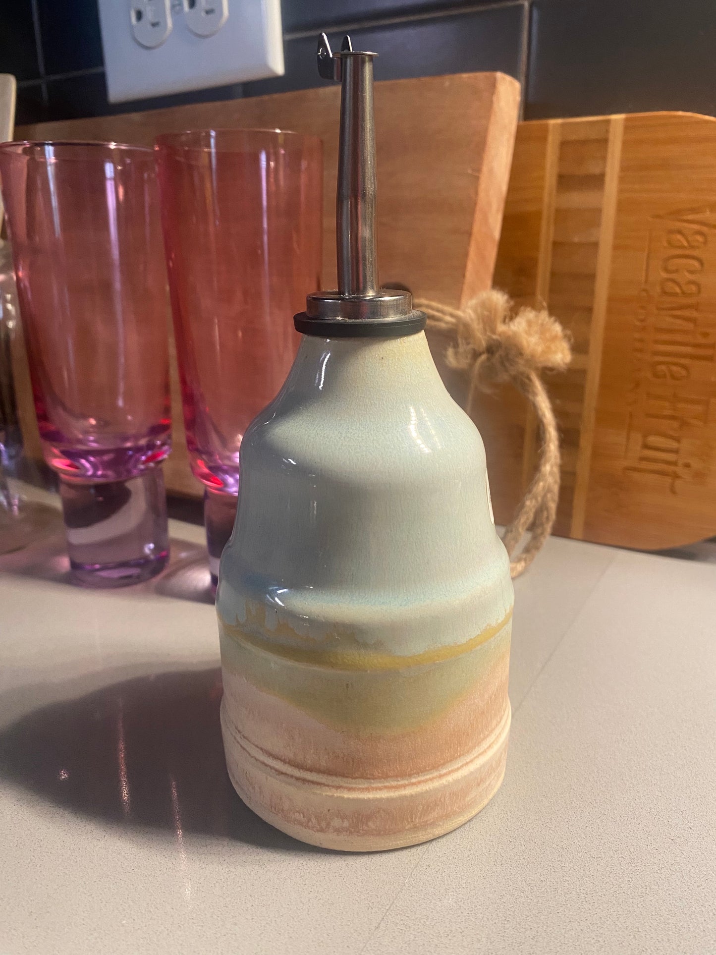 CERAMIC OLIVE OIL POURER 🫒✨